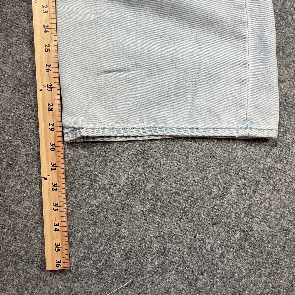 Levi's Premium High Loose Denim Jeans Womens Size 31 Washed Blue Wide Leg Baggy - Picture 5 of 14